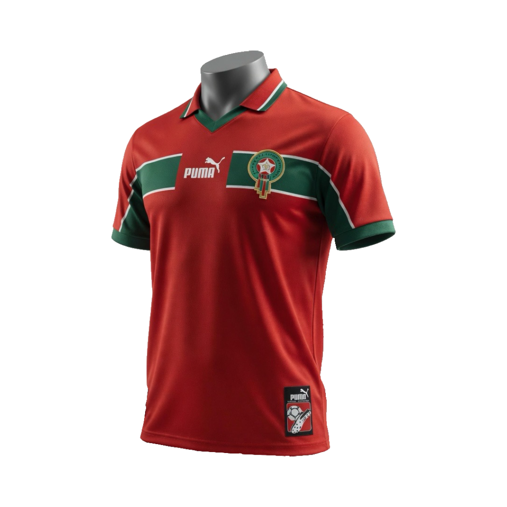 maillot maroc rétro 1998 [ extérieur ]